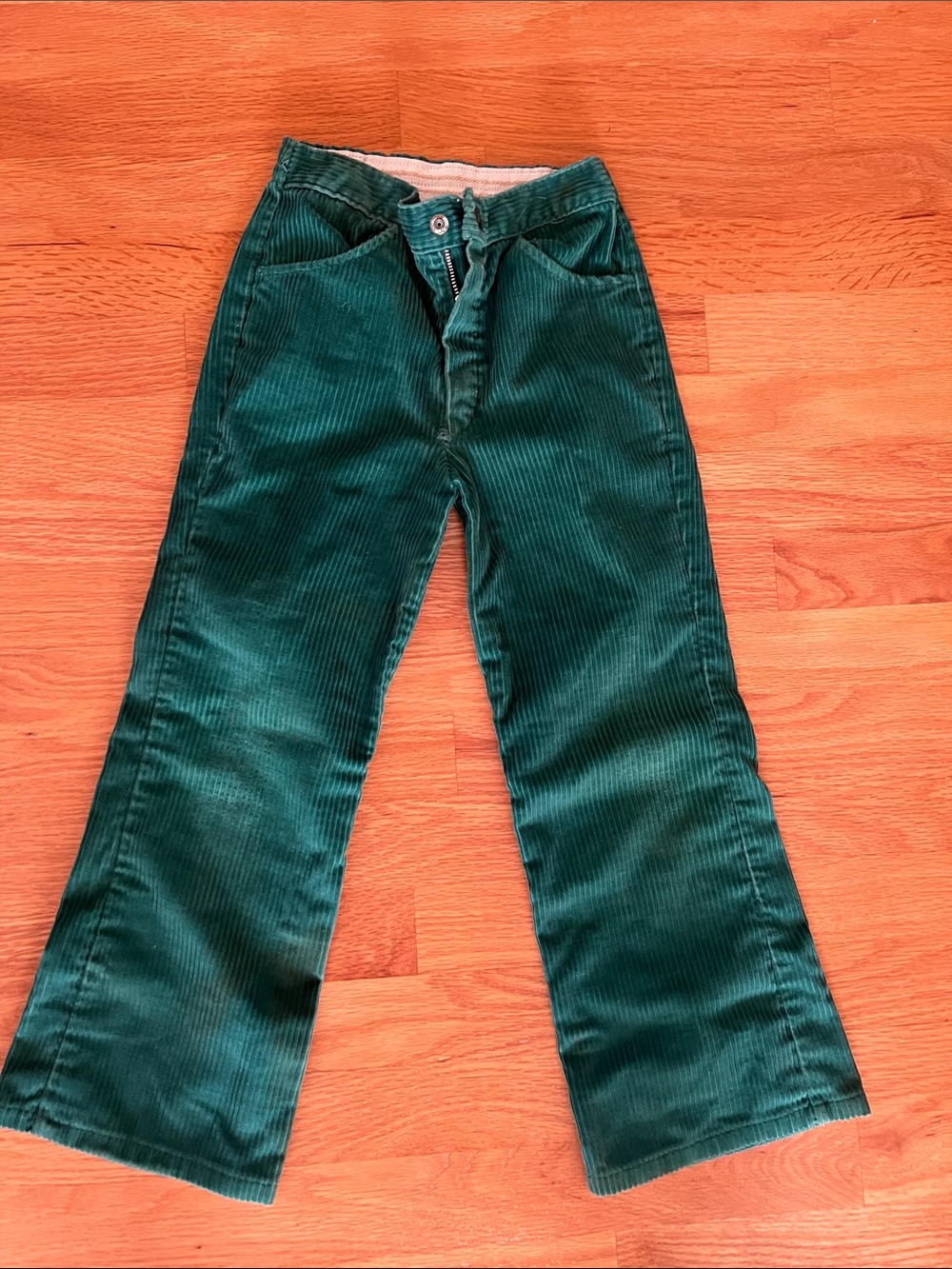 Vintage Sears Forest Green Corduroy Jeans size 6